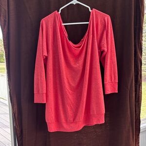 torrid Coral Red Pullover Sweatshirt
